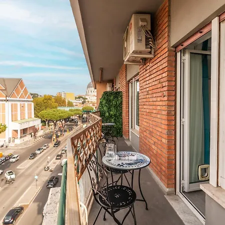 Luxury Vatican Apartment St Peter'S Dome View 3Br 3Ba Central 아파트